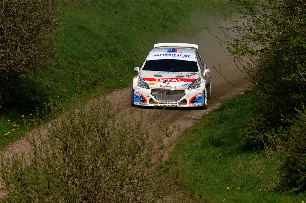 Christian Jensen og Freddy Pedersen fik en flot DM-debut med den nye Peugeot 208 T16
(Foto: Peugeot Sport Dealer Team DK)